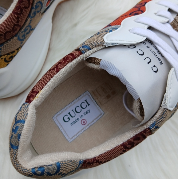 Gucci Mens GG Rython Multicolor Sneaker - Picture 10 of 14